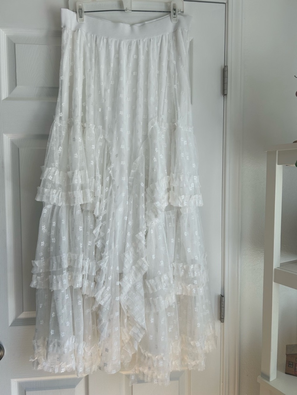 Sweet Genesis tiered maxi skirt with lace size 2x